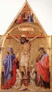 Antonio Fiorentino Crucifixion with Madonna and St.John oil